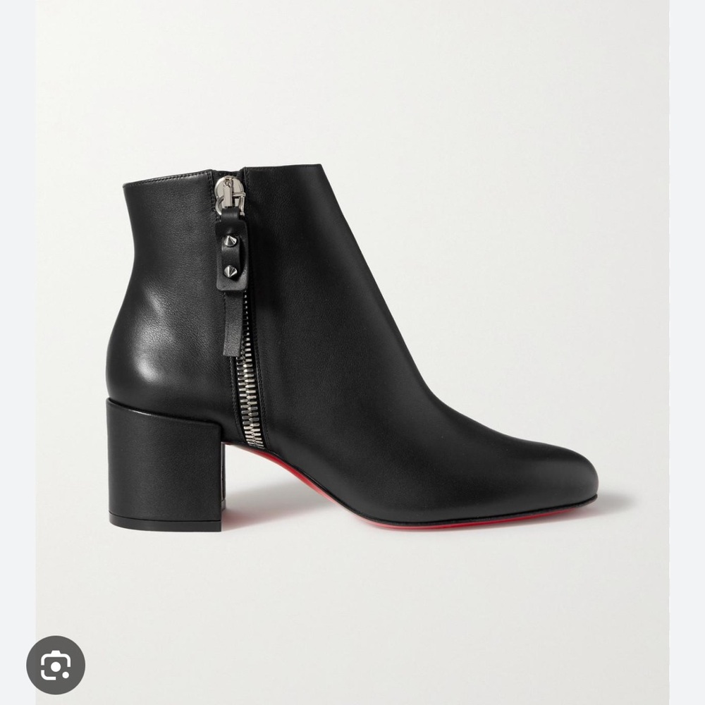 CHRISTIAN LOUBOUTIN Ziptotal 55 leather ankle boots